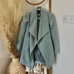 Blue fleece pea coat size small